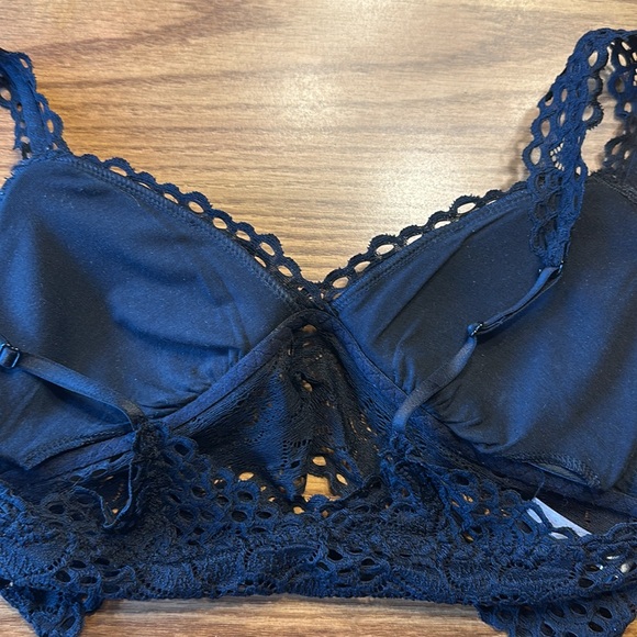 Aerie Lacy Black Convertible Bralette, Size Small - Picture 5 of 8